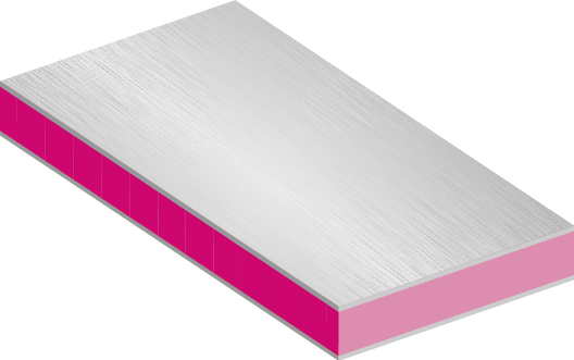 Ribbed custom insulation board